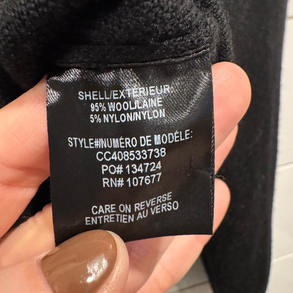 New Alice and Olivia black Verdell cropped knit sweater jacket - Picture 6 of 8
